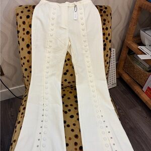 YLLW THE LABEL Fabio Linen Snap Trousers